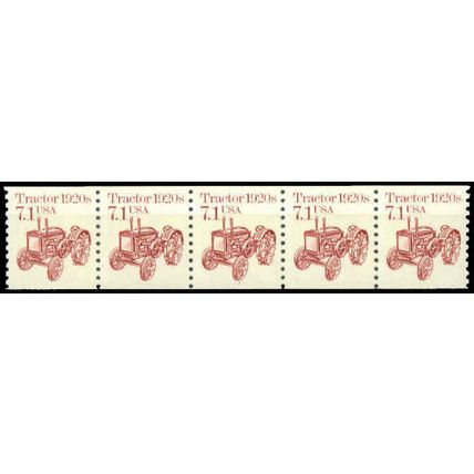 2127 7.1c Tractor Very Fine MNH Dry Gum PNC 1/5 P0073