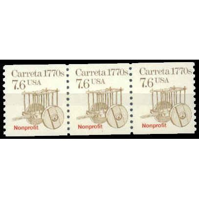 2255 7.6c Carreta Fine MNH Dry Gum PNC 1/3 W1379