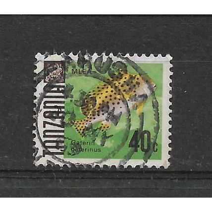 Tanzania.SG147 40c Black-spotted Sweetlips.Fine Used.Aug21c