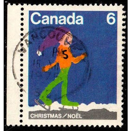 Canada 1975 Christmas Childrens Drawings #1 6c Used Stamp