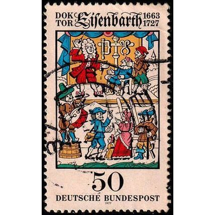 Germany 1977 Bundespost Johann Andreas Eisenbarth 50Pfg Used Stamp