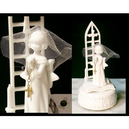 Roman Musical Figure Girl W Lord's Prayer