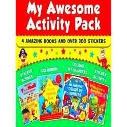 With 4 Colour And Activity Books, And Over 500 Stickers! My Awesome Activity Pac
