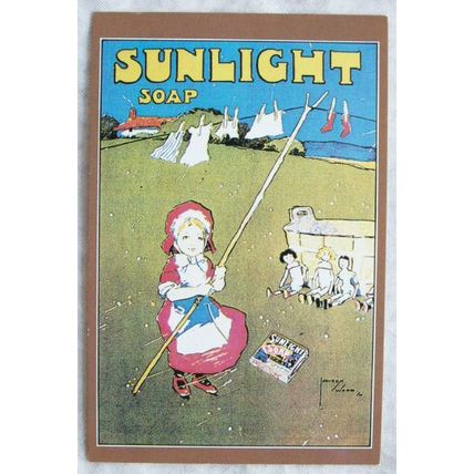 c.1980s PC Sunlight Soap poster by Lawson Wood