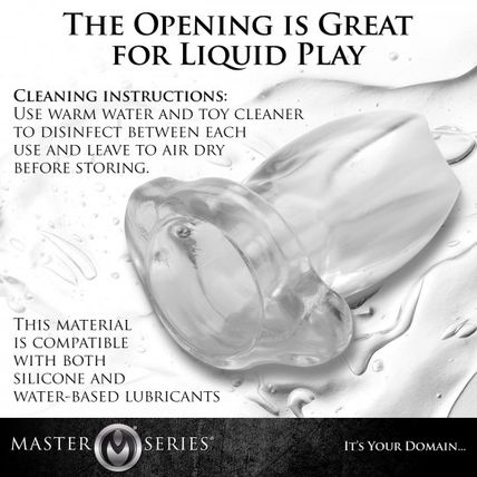 Small Peephole Clear Hollow Anal Plug Butt Peep Hole Ass Enema Play Beginner New