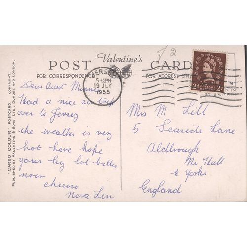 Vintage Jersey PC 1955 - St. Brelade's Church and Fishermen's Chapel, Jersey