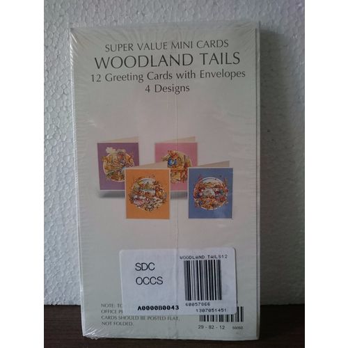 Birthday Greeting Card Pack - Mini Cards Woodland Trails