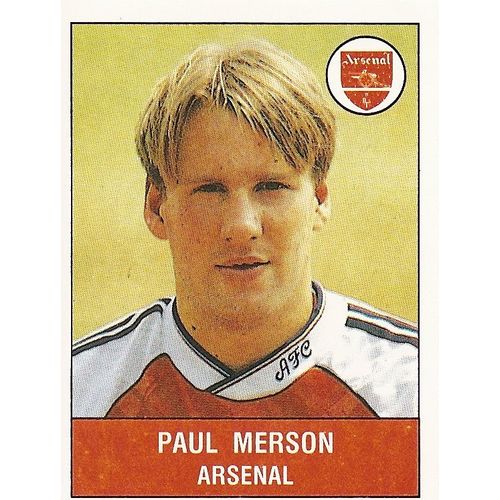 Panini's Football 1991 Sticker Collection, Sticker No. 25 - Merson
