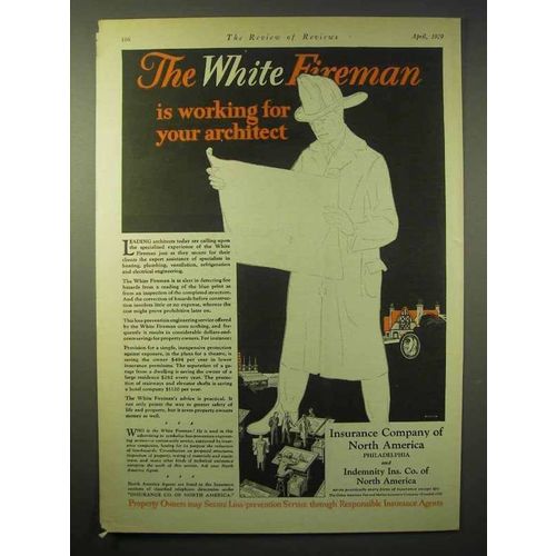 1929 Insurance Company of North America Ad - Architect
