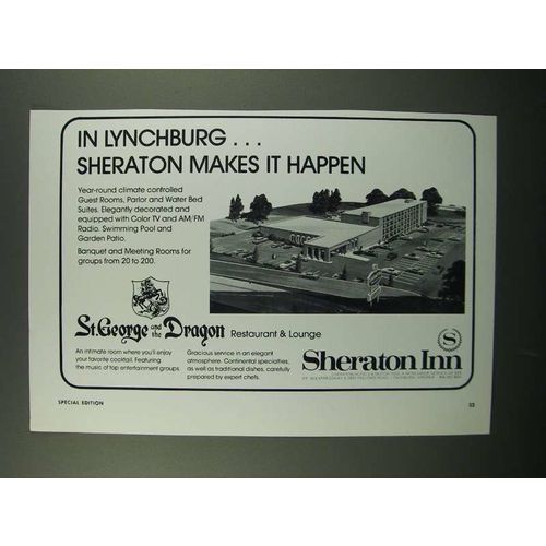 1976 Sheraton Inn Ad - In Lynchburg Makes it Happen