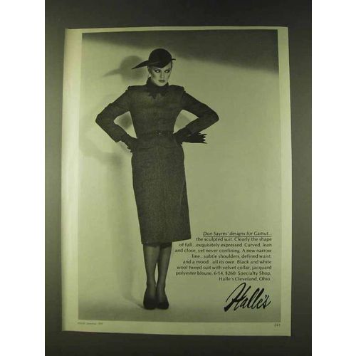 1979 Don Sayres' designs for Gamut Fashion Ad