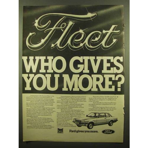 1981 Ford Fleet Cars Ad - Cortina Car