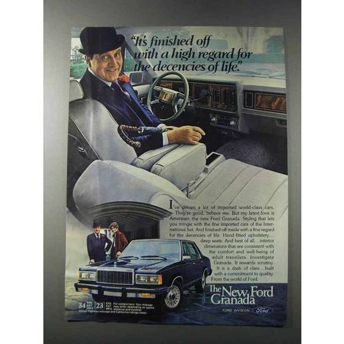 1981 Ford Granada Ad - High Regard for Decencies
