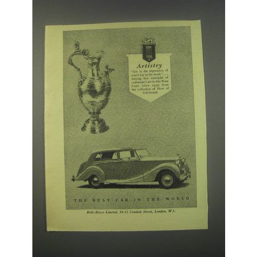 1949 Rolls-Royce Cars Ad