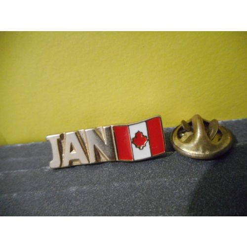 January Canadian Flag Lapel Pin