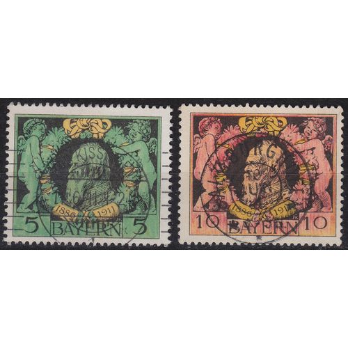 GERMANY Bayern Bavaria [1911] MiNr 0092-93 A ( O/used )