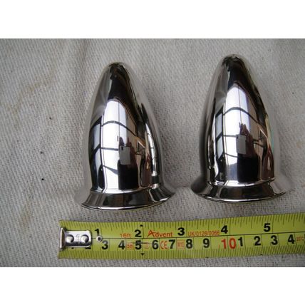 Large 1960’s 1970’s 1980’s ? Chrome Salt & Pepper Set