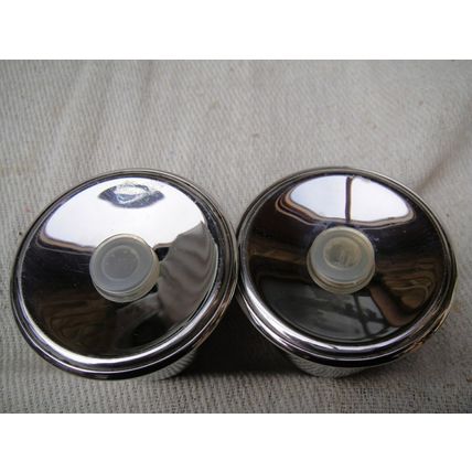 Large 1960’s 1970’s 1980’s ? Chrome Salt & Pepper Set
