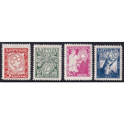 Latvia 1936 SG 257-60 MM (D-096)