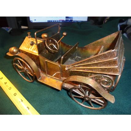 Antique Copper Touring Car - 11" Long! $45.00 shipped!! This is in excellent...
