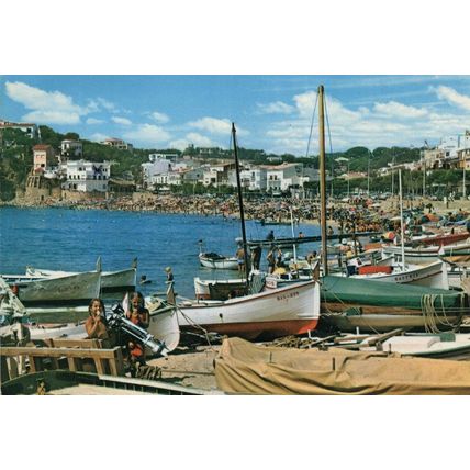 Llanfranch Fishing Boats Costa Brava Postcard