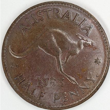 AUSTRALIA 1963 Halfpenny / ½ Penny (E-D)
