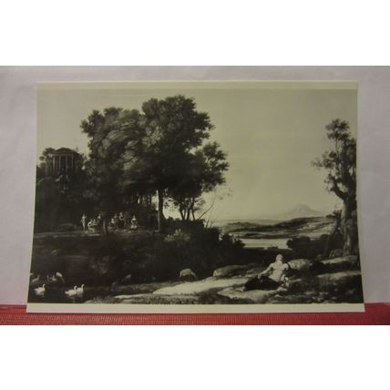 APOLLO AND MUSES by Claude unused postcard National Gallery Scotland /