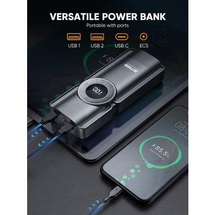 Buture Car Battery Jump Starter 2500A 150PSI Air Compressor 20000mAh Power Bank