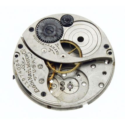Elgin Grade 320 Size 0s 7 Jewels Antique Watch Movement For parts or Repair