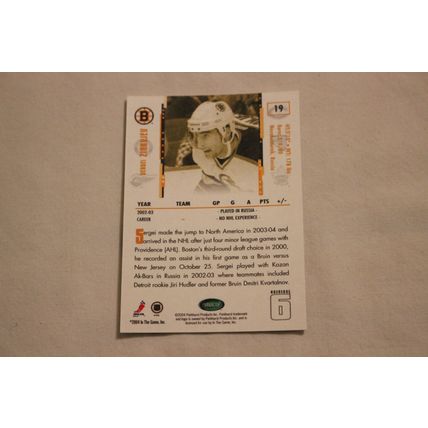 Sergei Zinovjev 2003/04 Parkhurst Original 6 THE NATIONAL CLEVELAND NO.19 05/10