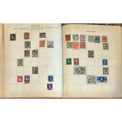 Paragon Stamp Collecting Book Album 1931 - stamps included