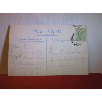WEST LEAS, FOLKESTONE, KENT. used antique postcard 1905 pm =