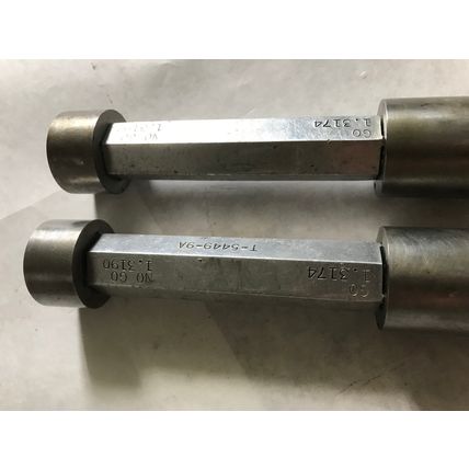 lot 2 THE PIPE MACHINERY INSPECTION GAGE GO NO GO PLUG GAGE 1.3174,1.3190,ET