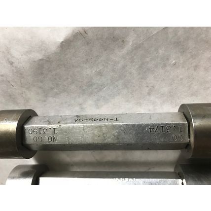 lot 2 THE PIPE MACHINERY INSPECTION GAGE GO NO GO PLUG GAGE 1.3174,1.3190,ET
