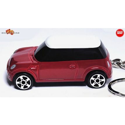 RARE KEYCHAIN RED WHITE MINI COOPER TINTED WINDOWS NEW CUSTOM Ltd GREAT GIFT