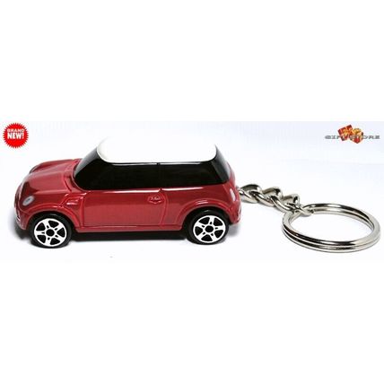 RARE KEYCHAIN RED WHITE MINI COOPER TINTED WINDOWS NEW CUSTOM Ltd GREAT GIFT