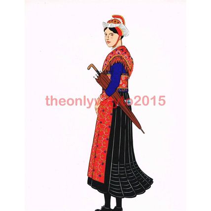 Savoy, Saint-Sorlin, Costume of a Woman, Book Illustration (Print), c1939