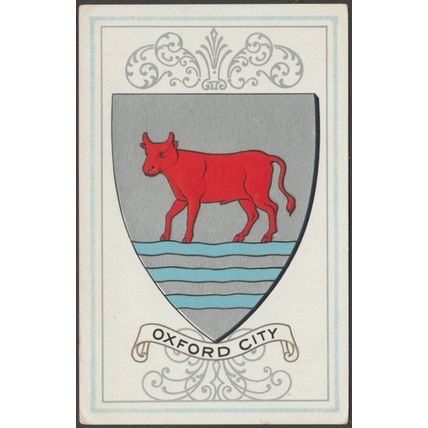 Arms of the City of Oxford, Oxfordshire, c.1905-10 - AOS Postcard