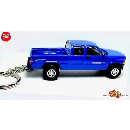 RARE KEYCHAIN BLUE DODGE RAM 1500 CUSTOM Ltd. EDITION GREAT GIFT NOVELTY