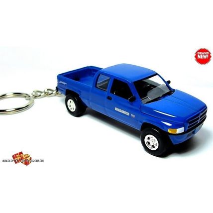 RARE KEYCHAIN BLUE DODGE RAM 1500 CUSTOM Ltd. EDITION GREAT GIFT NOVELTY