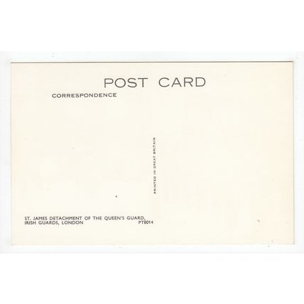 St James Detachment of the Queen's Guard Irish Guards London Postcard