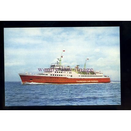FE3587 - Thoresen Car Ferries Ferry - Viking II , built 1964 - postcard