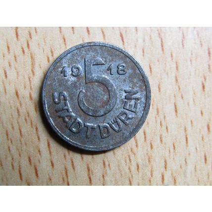 1918 Stadt Duren5 Pfennig Germany Empire Coin