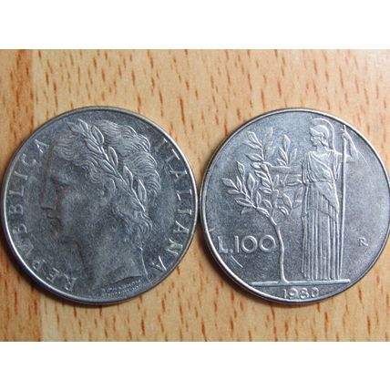 Italy 1980 100 Lire Coin
