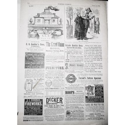 "Blood Money" By Thomas Nast. Harper's Weekly June 17, 1876 [African American]