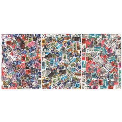 LOT#403 - GB QEII (approx500) PRE-DECIMAL STAMPS FOR ARTS, CRAFTS, DECOUPAGE etc