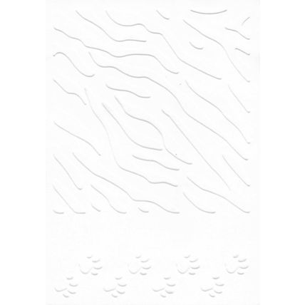 A6 Embossed Card. 10 Sheets. Animal Print. Cardmaking Scrapbooking Crafts