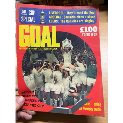 GOAL MAGAZINE #228 13 JAN 1973 UK FOOTBALL MAGAZINE - NORWICH TEAM POSTER (LL)