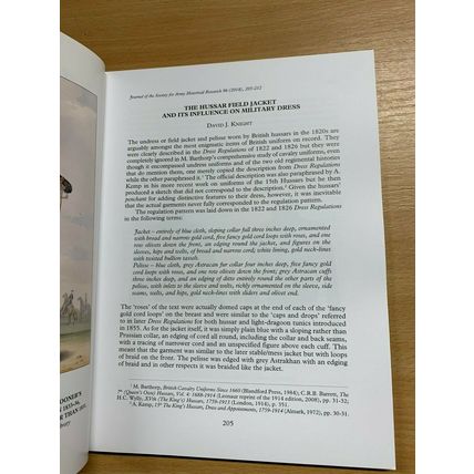 WINTER 2018 ARMY HISTORICAL RESEARCH JOURNAL VOL 96 #387 BOOK HUSSAR JACKET (P3)