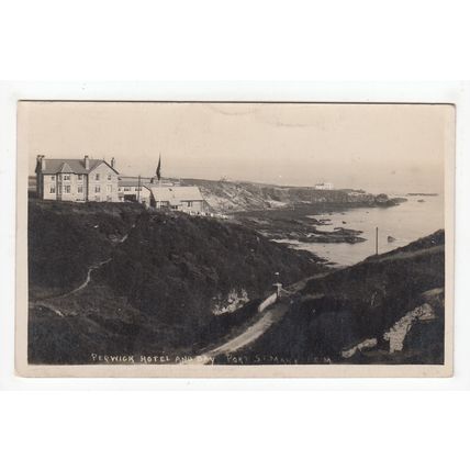 Perwick Hotel & Bay Port St Mary Postcard Isle of Man IOM